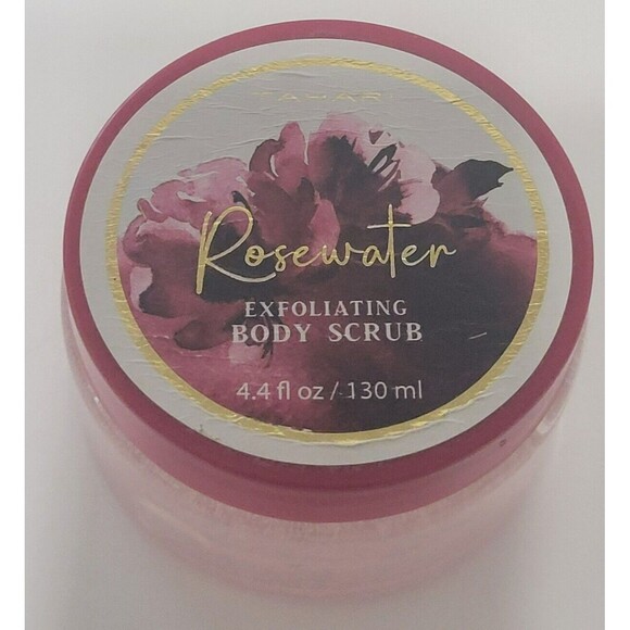 Tahari ROSEWATER Scented Body Wash 6.7 fl oz & Exfoliating Body Scrub 4.4 fl oz - Picture 3 of 8